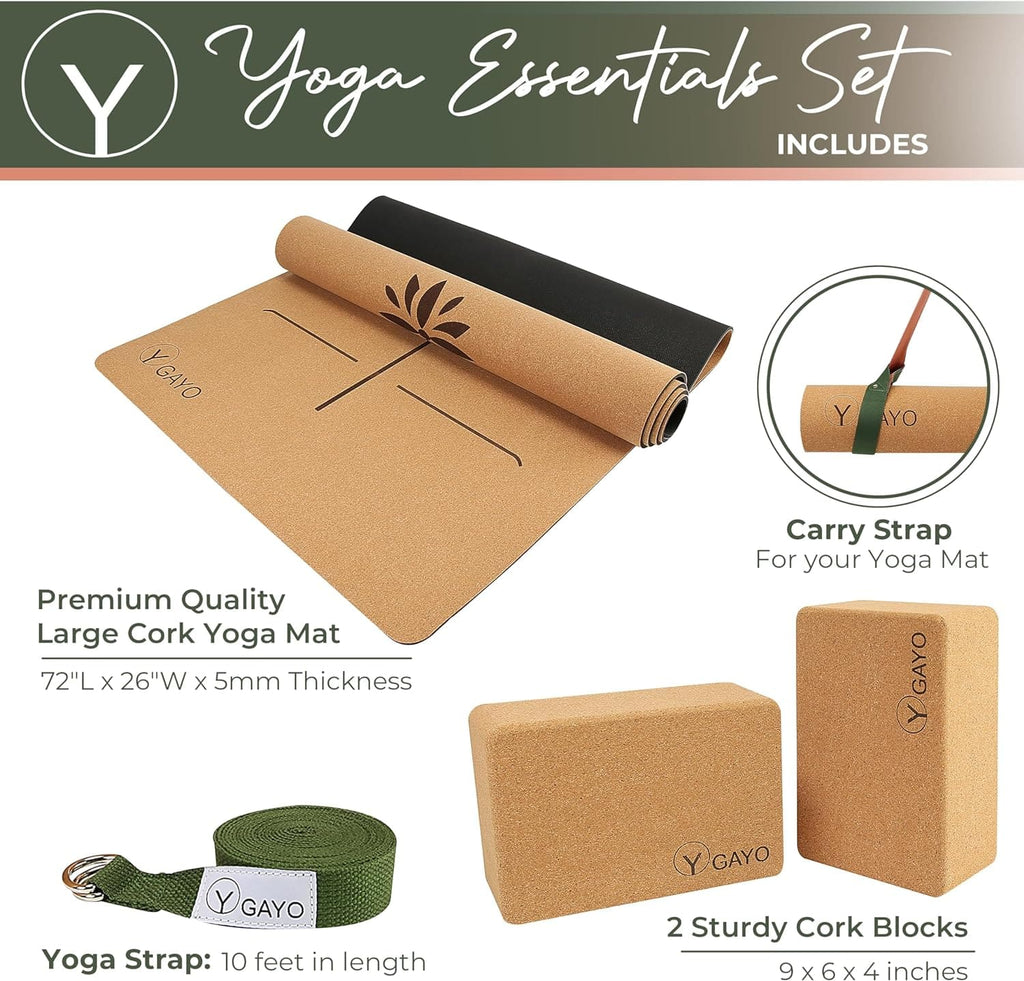 Gayo Cork Yoga Essentials Kit