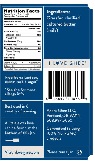 Ahara Rasa Grass-Fed Traditional Ghee